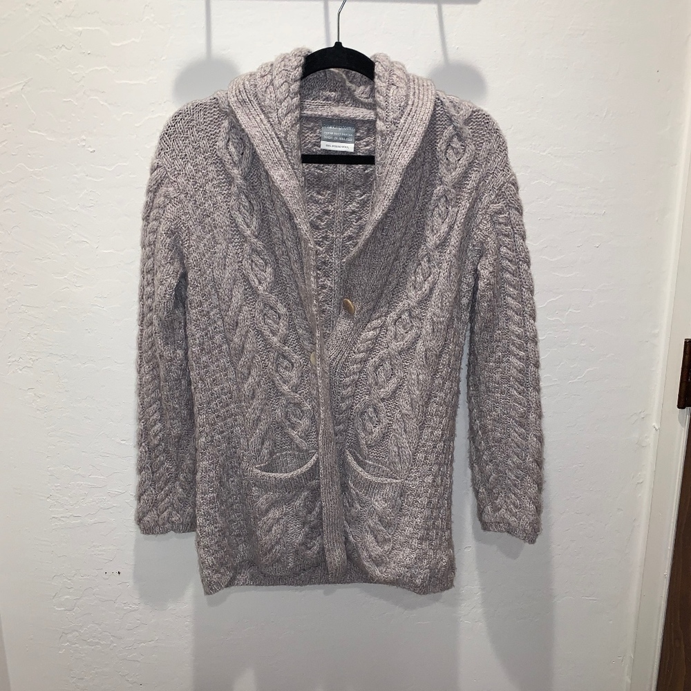 100% Merino Wool Cable-Knit Sweater
